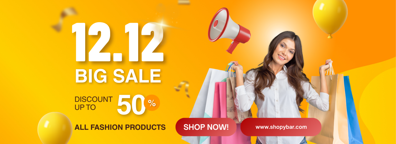 Orange Yellow and Red Modern 12.12 Sale Promotion Facebook Ad (1920 x 700 px) (1)
